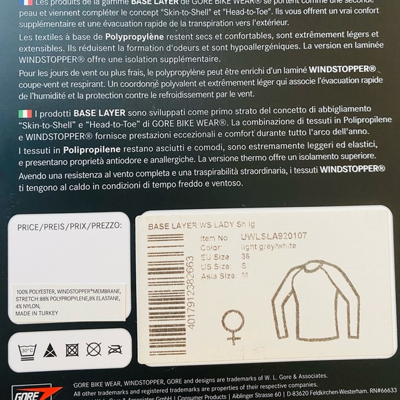 NWT Woman’s Gore Base Bike Shirt - Picture 6 of 10